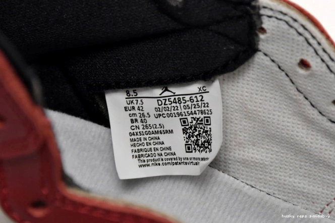 Rep Husky Chicago Retro DZ5485-612 Found Lost OG 1 and High Jordan 0710